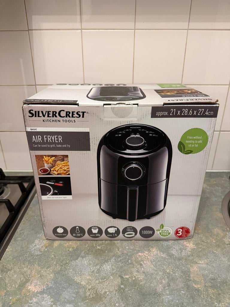 Nieuwe Silvercrest Airfryer met bon, Witgoed en Apparatuur, Airfryers, Ophalen of Verzenden, Nieuw, Airfryer, 1000 t/m 1499 gram