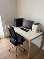 Mooie Witte Bureau Tafel - Zo Goed Als Nieuw!, Huis en Inrichting, Bureaus, Ophalen, Zo goed als nieuw, Bureau