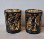 2x waxinelichthouder groot, mars&more, Ophalen of Verzenden, Zo goed als nieuw, Zwart, Minder dan 25 cm