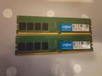 Crucial CT4G4DFS8213.C8FAR2 2 x 4GB DDR4 (totaal 8GB), Computers en Software, RAM geheugen, DDR4, 8 GB, Ophalen of Verzenden, Zo goed als nieuw