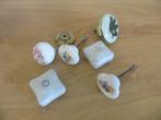 6 porseleinen knopjes, Antiek en Kunst, Ophalen of Verzenden
