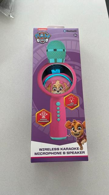 Paw Patrol karaoke microfoon bluetooth beschikbaar voor biedingen