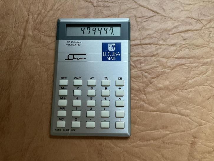 🔥 Vintage LCD card rekenmachine - LOUISA State 🔥, Diversen, Rekenmachines, Ophalen of Verzenden