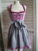 tiroler dirndl jurk en schort maat 34 nr JJ 326, Carnaval, Verzenden, Zo goed als nieuw, Kleding