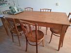 eettafel met de afmeting 190 x 90 x 72 +2 laden, Ophalen, Gebruikt, 50 tot 100 cm, Vijf personen of meer