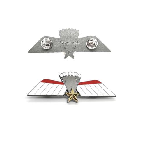 Metalen parawing C (KCT/MARSOF), Verzamelen, Militaria | Algemeen, Landmacht, Lintje, Medaille of Wings, Nederland, Ophalen of Verzenden