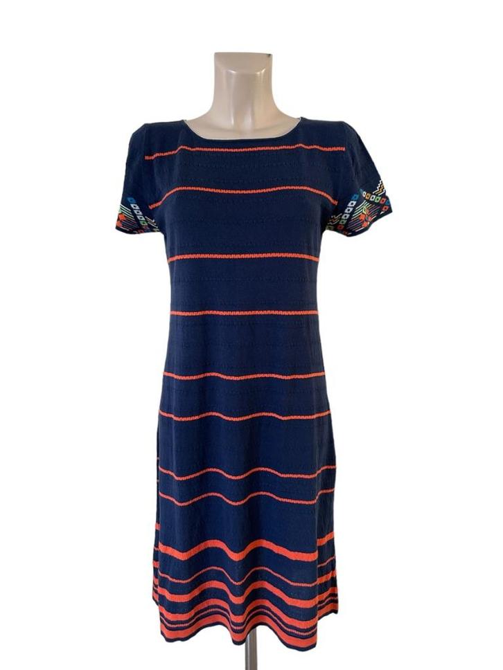 Ivko jurk L, Kleding | Dames, Jurken, Zo goed als nieuw, Maat 42/44 (L), Blauw, Onder de knie, Ophalen of Verzenden