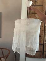 Hanglamp linnen look brocante landelijk ibiza bali, Huis en Inrichting, Lampen | Hanglampen, Ophalen of Verzenden, Minder dan 50 cm