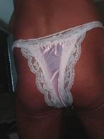 String heren satijn met kant, Verzenden, Slip