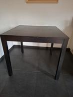 Zwarte vierkante bartafel - 110x110cm, Huis en Inrichting, Tafels | Eettafels, Ophalen, Gebruikt, Metaal, Vierkant