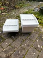 Ikea afvalbak, voerton met deksel wit, Doe-het-zelf en Verbouw, Kratten en Dozen, Ophalen, Zo goed als nieuw, Minder dan 40 cm