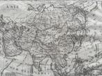 Kaart Azie in mooie lijst / 1750 - Landkaart, Antiek en Kunst, Ophalen of Verzenden