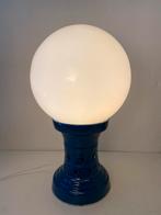 Space Age keramiek tafellamp met glazen bol , 45 cm, Huis en Inrichting, Lampen | Tafellampen, Space Age, Gebruikt, Onbekend, Ophalen of Verzenden