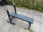 Bankdrukbank met dipstation, Sport en Fitness, Fitnessmaterialen, Ophalen, Gebruikt, Borst, Fitnessbank