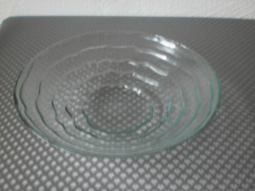 Glazen fruitschaal, Huis en Inrichting, Woonaccessoires | Schalen en Manden, Zo goed als nieuw, Schaal, Rond, Glas, Ophalen of Verzenden