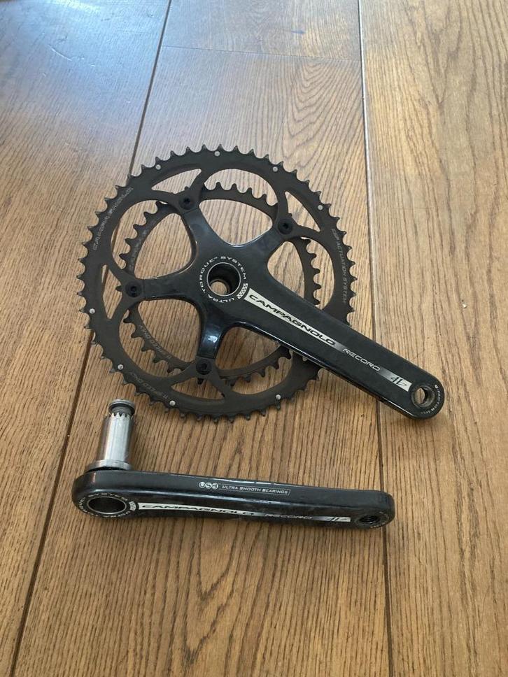 Campagnolo Record 11 speed carbon Crankset 53/39, Sport en Fitness, Wielrennen, Gebruikt, Overige typen, Ophalen