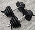 Dumbells 2x15kg Halters Gewichten totaal 30kg, Sport en Fitness, Fitnessmaterialen, Ophalen, Zo goed als nieuw, Dumbbell