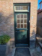 Boerendeur hardhout - 82 x 200cm, Minder dan 250 cm, Gebruikt, 3 ramen of meer, Ophalen of Verzenden