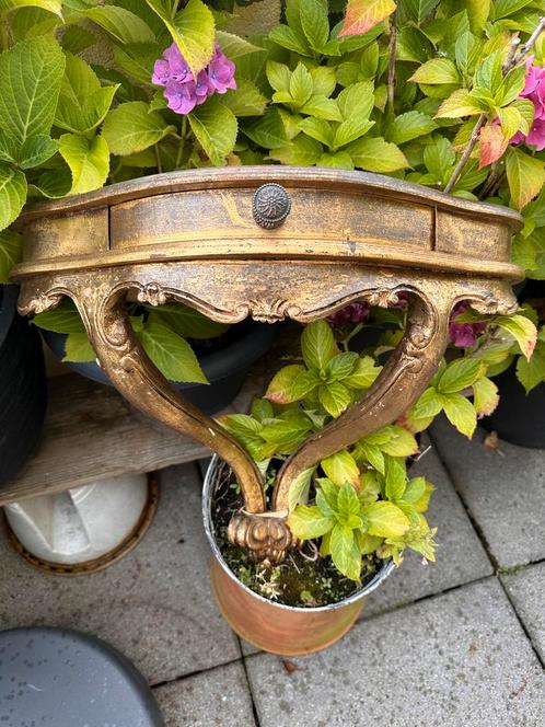 Prachtige oude grote console bois dore, Frankrijk, Antiek en Kunst, Curiosa en Brocante, Verzenden