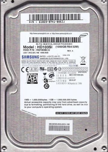 Samsing HDD EcoGreen HD103SI 1000GB 1 TB  beschikbaar voor biedingen