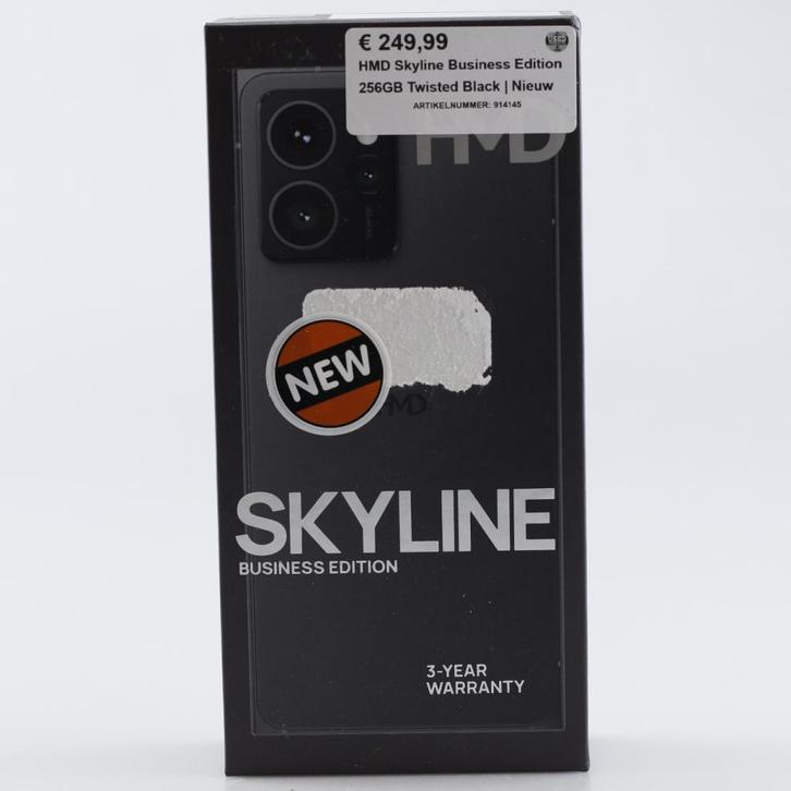 HMD Skyline Business Edition 256GB Twisted Black | Nieuw, Telecommunicatie, Mobiele telefoons | Overige merken, Zo goed als nieuw