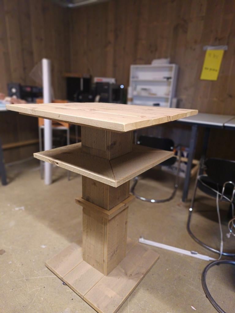 Statafel van Steigerhout - Robuust en Stijlvol, Ophalen, Gebruikt