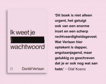 15x Ik weet je wachtwoord, Daniël Verlaan NIEUW beschikbaar voor biedingen