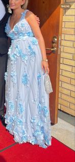 Prachtige Bruiloft Jurk, Blauw, Ophalen of Verzenden, Zo goed als nieuw, Maat 36 (S)