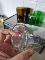 Drinkglazen, gemaakt van oude, witte flessenbodems, Glas of Glazen, Nieuw, Ophalen of Verzenden, Glas