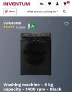 Inventum wasmachine 8 kg (black), Witgoed en Apparatuur, Wasmachines, Ophalen, Zo goed als nieuw, Minder dan 85 cm
