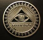 Gouden Vrijmetselarij Munt / Freemason Vrijmetselaar, Verzenden, Losse munt