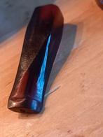 PRACHTIG OUD SLANGEN LEREN ETUI MET ROOD TRANSPARANTE SIGARE, Ophalen of Verzenden, Gebruikt