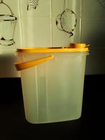 Tupperware voorraadbus met geel hengsel, Ophalen of Verzenden, Zo goed als nieuw, Geel, Overige typen