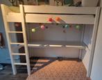 Hoogslaper stapelbed met groot bureau, Ophalen, Gebruikt, Eenpersoons, 90 cm