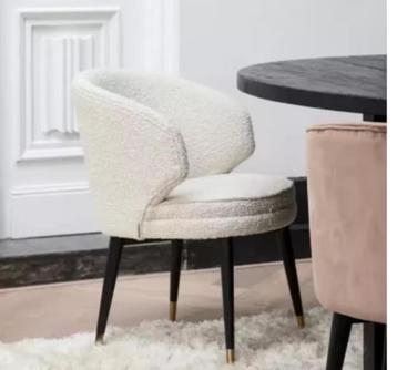 4 stuks Rivièra Maison Eetkamerstoel 'Isola Di Capri' Bouclé beschikbaar voor biedingen