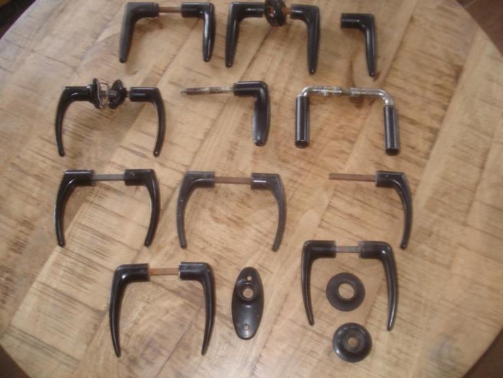 Deurklink Bakeliet Deur Klink Oud Sluitwerk knop Jaren 30 40, Antiek en Kunst, Antiek | Woonaccessoires, Ophalen