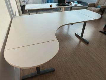 Ikea Galant Hoekbureau - Wit - In hoogte verstelbaar - afbeelding 2