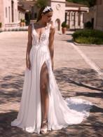 Luxueuze trouwjurk met split - Nieuw, Kleding | Dames, Trouwkleding en Trouwaccessoires, Ophalen, Trouwjurk, Wit, Trouwjurken en Zo