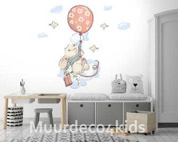 Muis aan ballon, muursticker, 154x80, baby-, kinderkamer beschikbaar voor biedingen