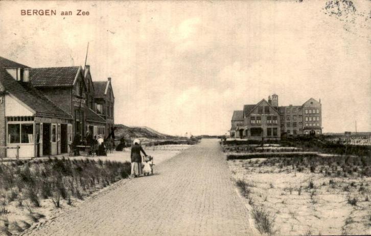 Bergen aan de Zee, Verzamelen, Ansichtkaarten | Nederland, Gelopen, Noord-Holland, Voor 1920, Ophalen of Verzenden