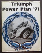 Nederlandse folder Triumph Power Plan 1971, Motoren, Handleidingen en Instructieboekjes, Verzenden, Triumph