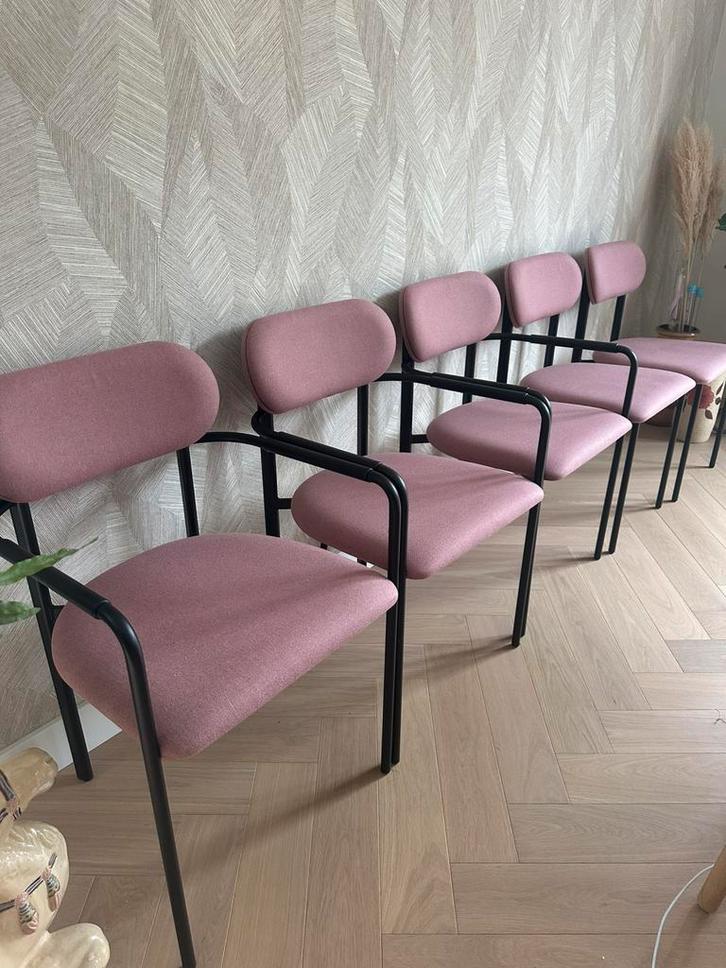 Studio Henk 5 stoelen & 2 barkrukken NIEUW, Huis en Inrichting, Stoelen, Nieuw, Vijf, Zes of meer stoelen, Hout, Metaal, Stof