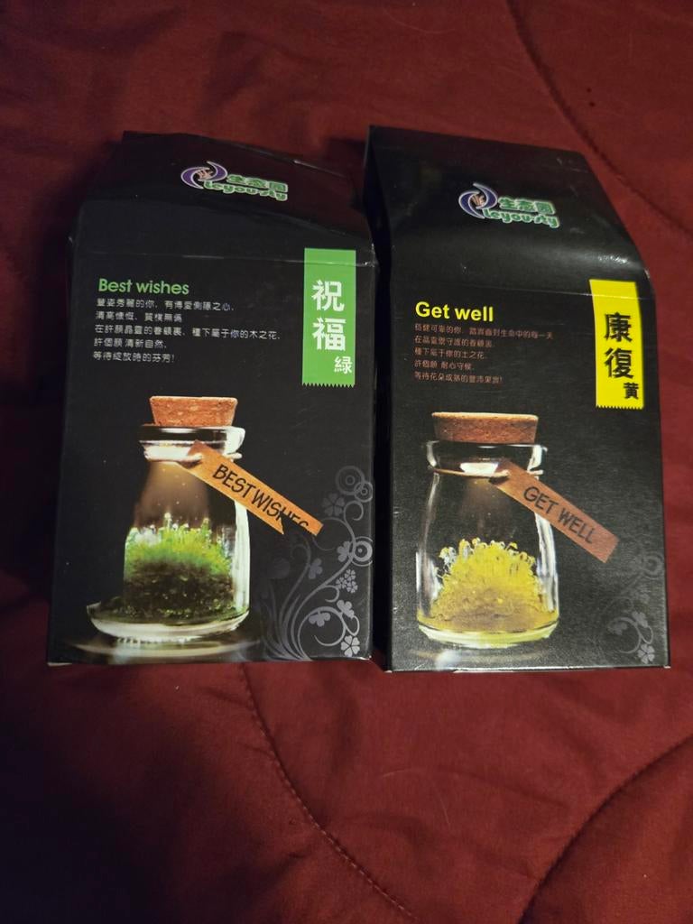 Groeikristallen Best Wishes' & 'Get Well', Ophalen of Verzenden