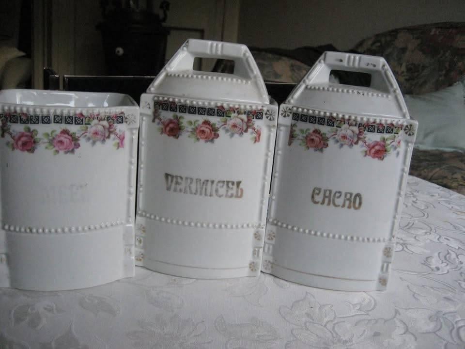 antieke porseleinen voorraadpotten, Antiek en Kunst, Antiek | Keukenbenodigdheden, Ophalen