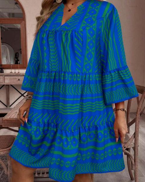 Tuniek Sherita Blauw (44 tm 52) ** NIEUW **, Kleding | Dames, Grote Maten, Nieuw, Blouse of Tuniek, Blauw, Ophalen of Verzenden