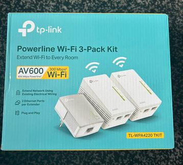 TP-Link TL-WPA4220 T KIT - Powerline adapter - AV600 3 Stuks beschikbaar voor biedingen