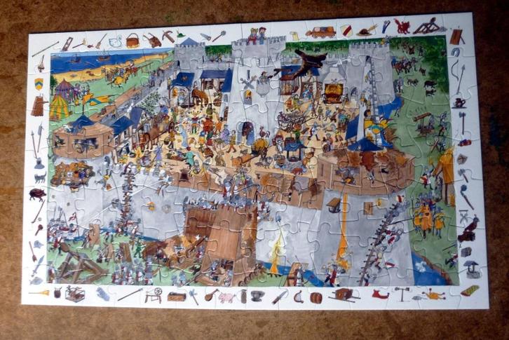 Djeco 100 st -Titel: Puzzelobservatie met poster - compleet, Kinderen en Baby's, Speelgoed | Kinderpuzzels, Zo goed als nieuw