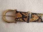 Slangenprint riem - Dolce Gabbana / D&G - Vintage (jaren 90), Echt leder, Gedragen, Ophalen of Verzenden, 3 tot 5 cm