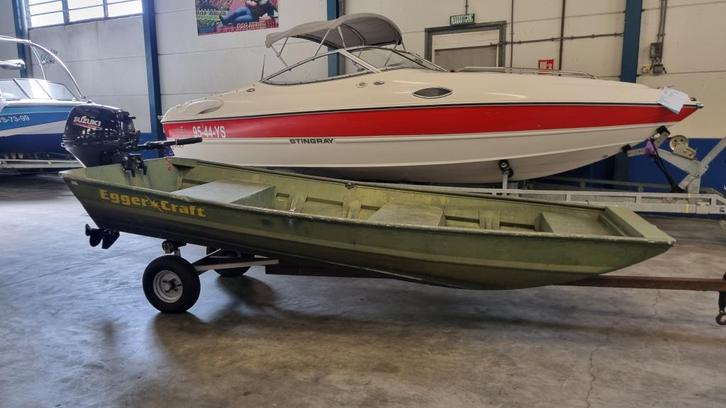 Egger Craft 1440 aluminium Jon boat met Suzuki DF9,9B, Watersport en Boten, Vis- en Consoleboten, Gebruikt, 3 tot 6 meter, Benzine