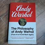 Andy Warhol - The Philosophy of Andy Warhol Boek, Ophalen of Verzenden, Gelezen, Andy Warhol, Kunst en Cultuur
